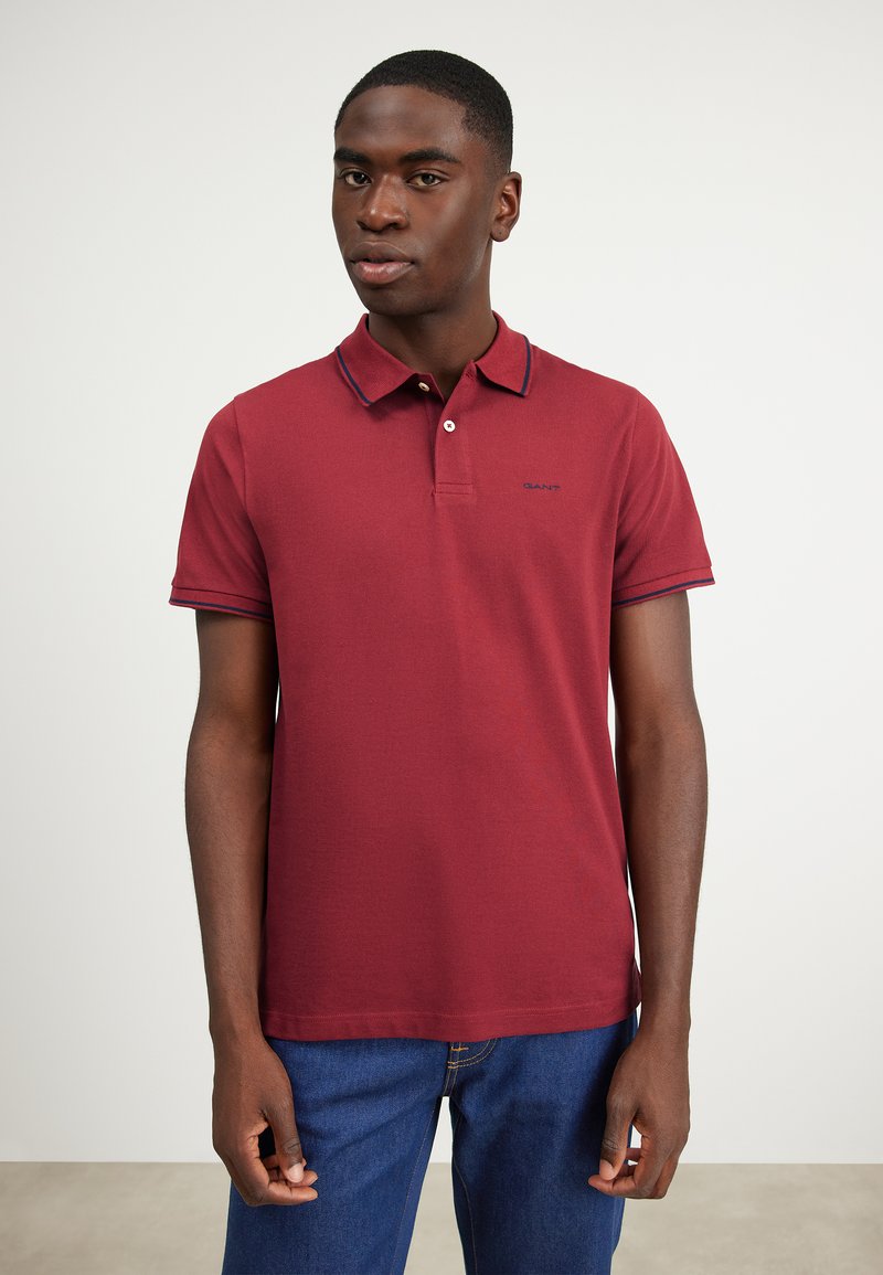 GANT - TIPPING RUGGER - Polo majica - plumped red, Povečajte