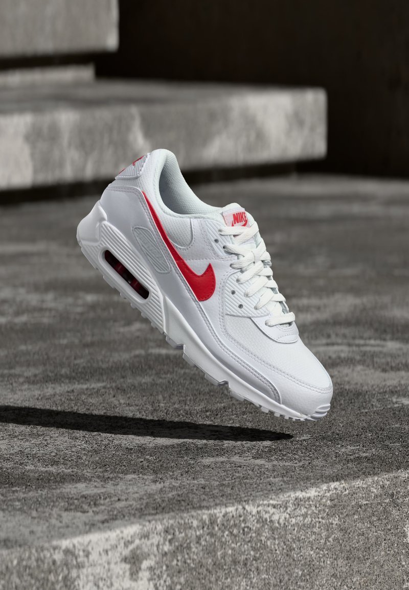 AIR MAX 90 white/university red/white