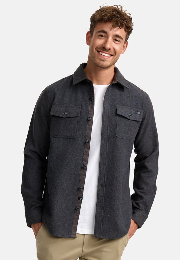 LANGARM - Hemd - charcoal mix
