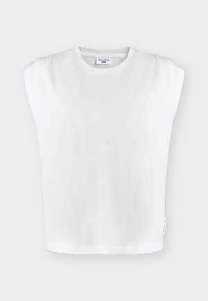 Marc O'Polo DENIM, PLEATS TSHIRT - T-Shirt basic - silky white
