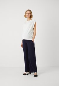 Vero Moda Maternity VMMKAYA O NECK  - Marškinėliai su spaudiniu - snow white