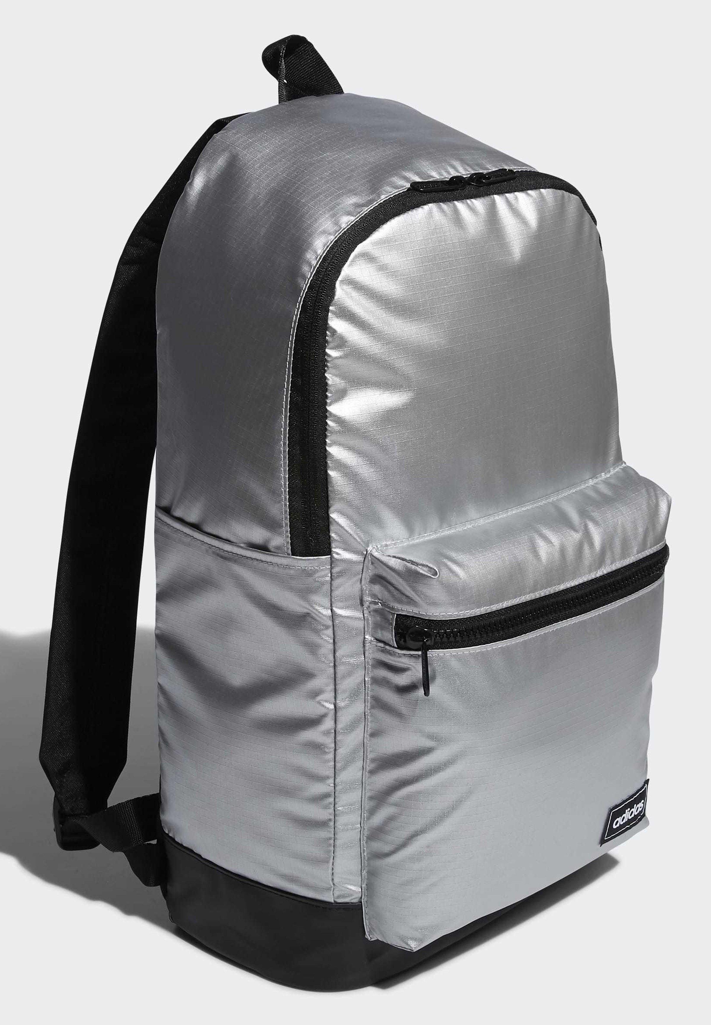 metallic backpack