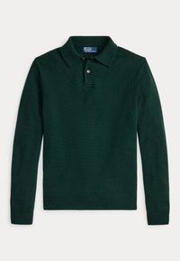 CASHMERE POLO-COLLAR SWEATER - Džemperis - moss agate