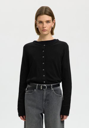 Selected, SLFTHEA CARDIGAN - Ζακέτα - black