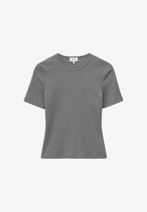 & OTHER STORIES, & OTHER STORIES RIBBED T-SHIRT - Základné tričko - grey melange