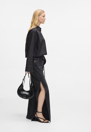 Blugi evazați - washed black