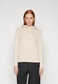 GANT TONAL SHIELD HOODIE - Hoodie - soft oat