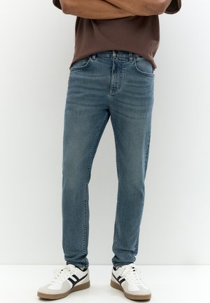 PULL&BEAR SKINNY - Tapered-Farkut - light blue