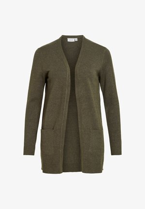 VILA, VIRIL OPEN L/S KNIT CARDIGAN - NOOS - Kardigán - forest night