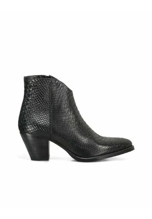 TEXANO - Bottines de cowboy / motard - nero