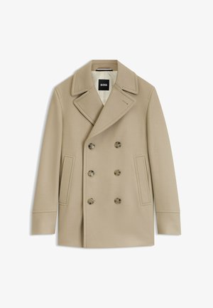 BOSS, Klassischer Mantel - light beige five