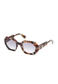 Occhiali da sole oversize con motivo tartaruga a forma ottagonale, dotati di lenti sfumate e marchio Max&Co sulla cerniera.