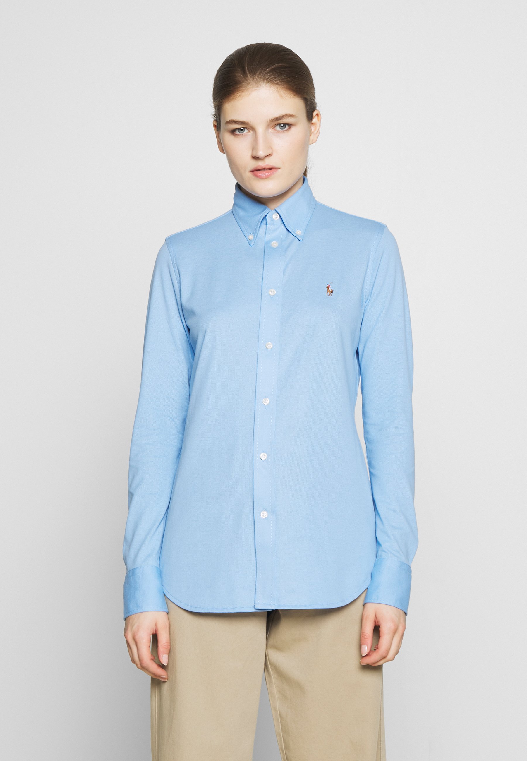 Polo Ralph Lauren HEIDI LONG SLEEVE - Overhemdblouse - blue lagoon/Blauw -  Zalando.nl
