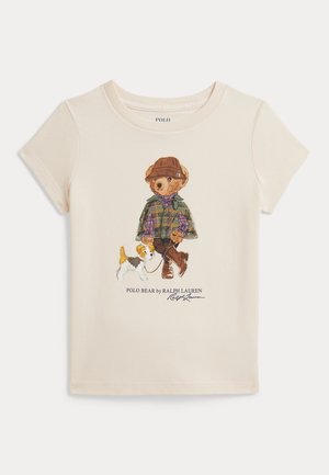 Polo Ralph Lauren, POLO BEAR COTTON JERSEY TEE 2-6Y - T-shirt print - estate cream