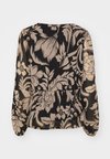 VMHOLLY V NECK - Μπλούζα - black/beige