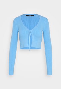 Vero Moda VMGLORY TIE STRING - Strickjacke - little boy blue