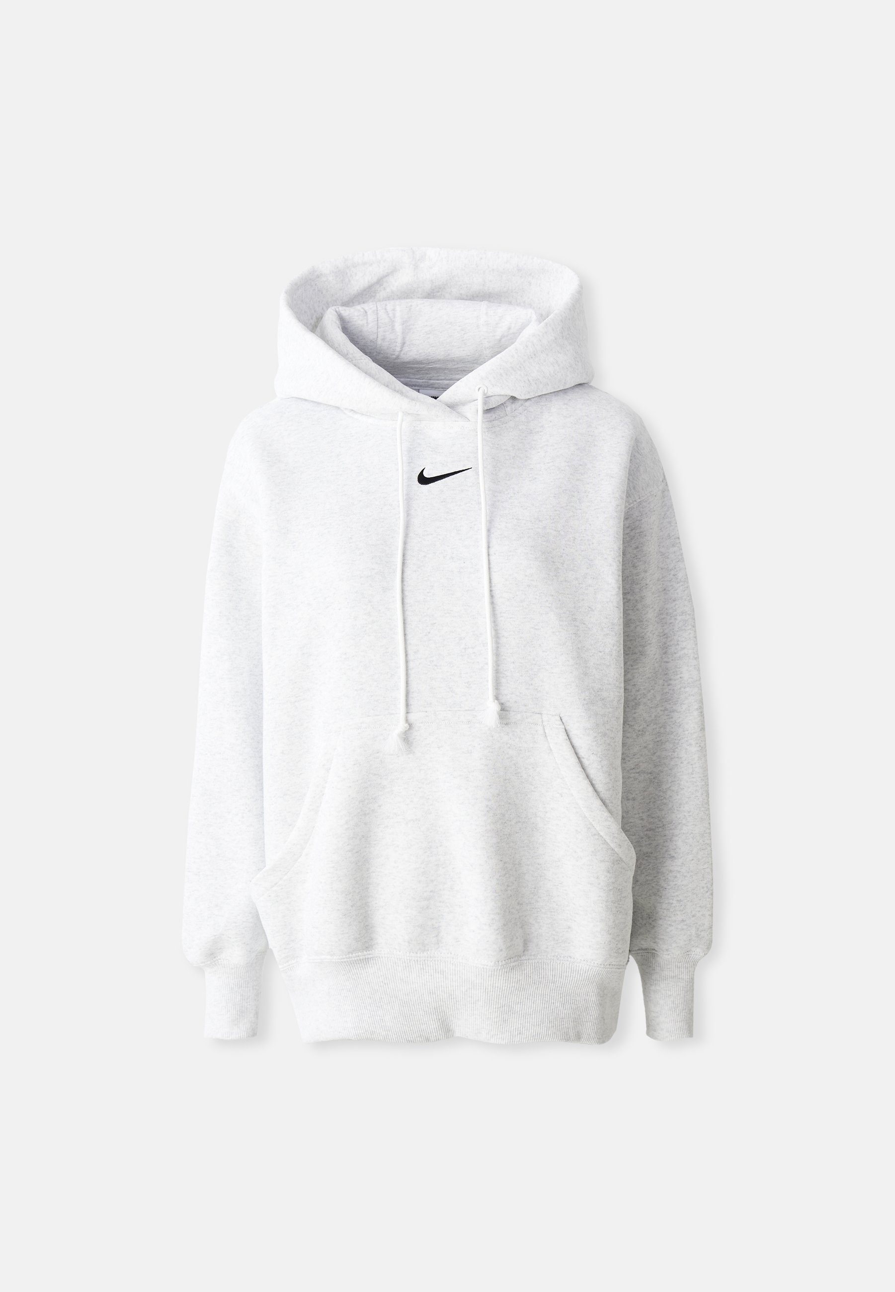 Nike Sportswear HOODIE - Sweatshirt - birch heather/black