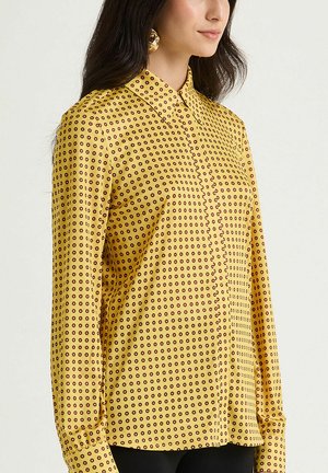 MICRO PRINT - Camicia - yellow