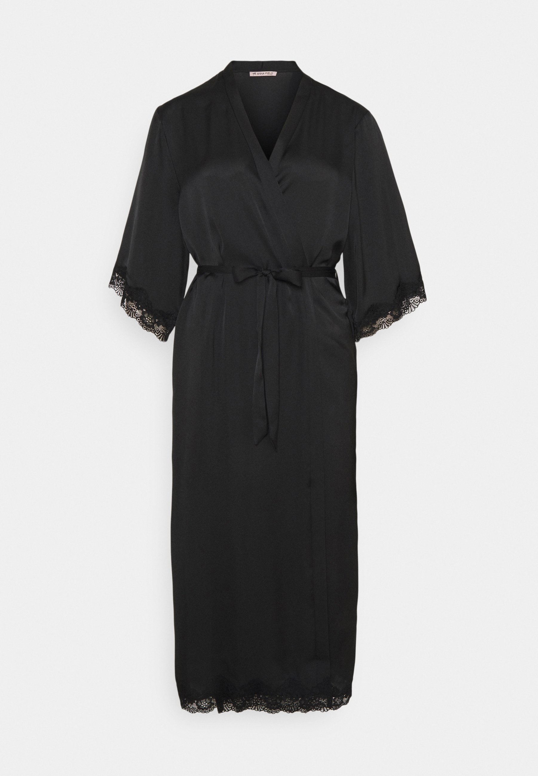 Satin kimono robe