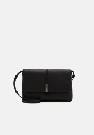 LEATHER - Taška s příčným popruhem - black