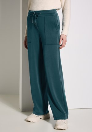 WIDE LEG  - Tracksuit bottoms - grün