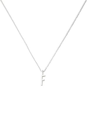 Design Letters HALSKETTE MIT KLEIN INITIAL CHARM SILBER (A-Z) - Halskette - silver coloured