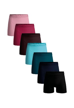 7-PACK - Boxer Briefs - black blue green brown red pink