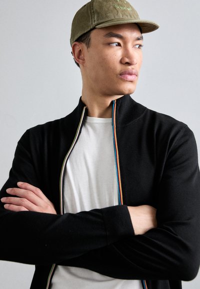 Paul Smith CARDIGAN ZIP THRU - Kardiganas - black