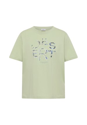 Cecil, T-SHIRT MIT RUNDHALS UND FRONTPRINT - T-shirt imprimé - raw matcha lime