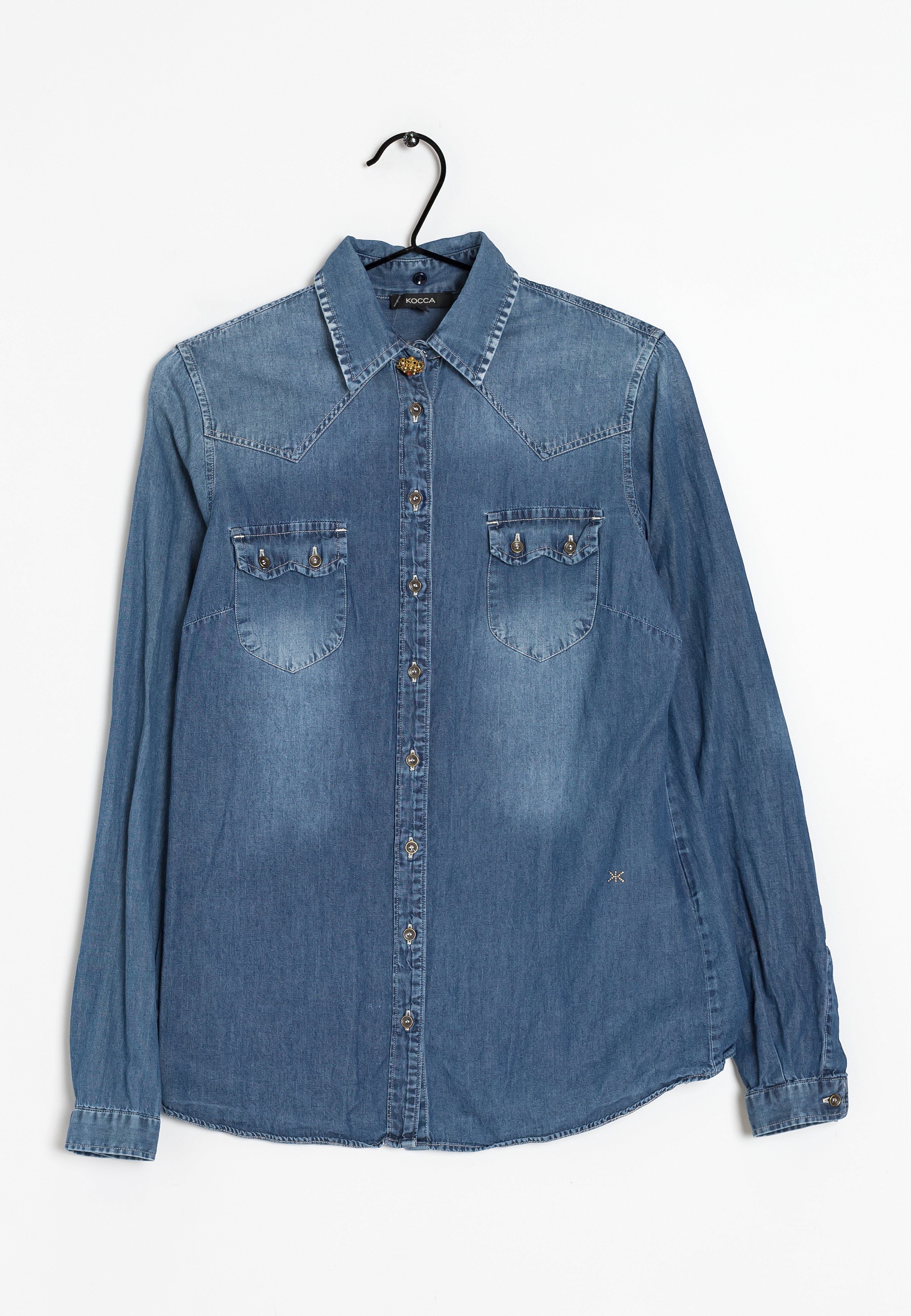 Aaiko Button-down blouse - blue - Zalando.ie