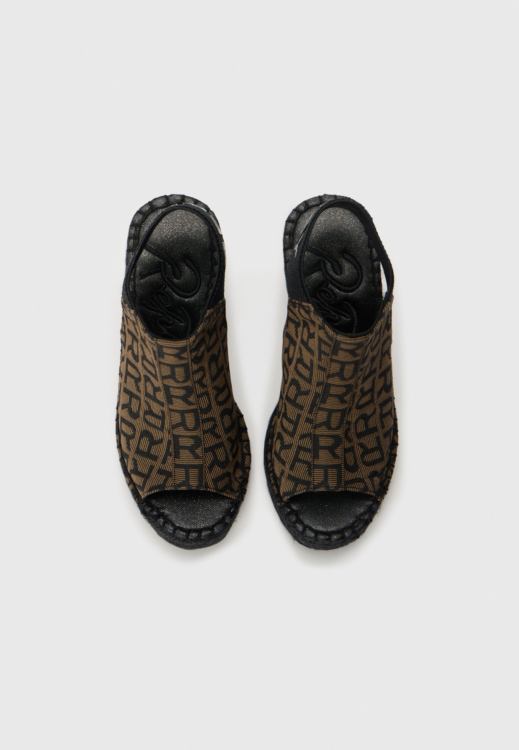 REPLAY Jess-Tyne Sandali Con Zeppa Donna - Ecopelle, Tacco 9 Cm, Chiusura Con Fibbia, Nero