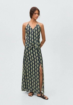PRINTED - Maxi skirt - blue