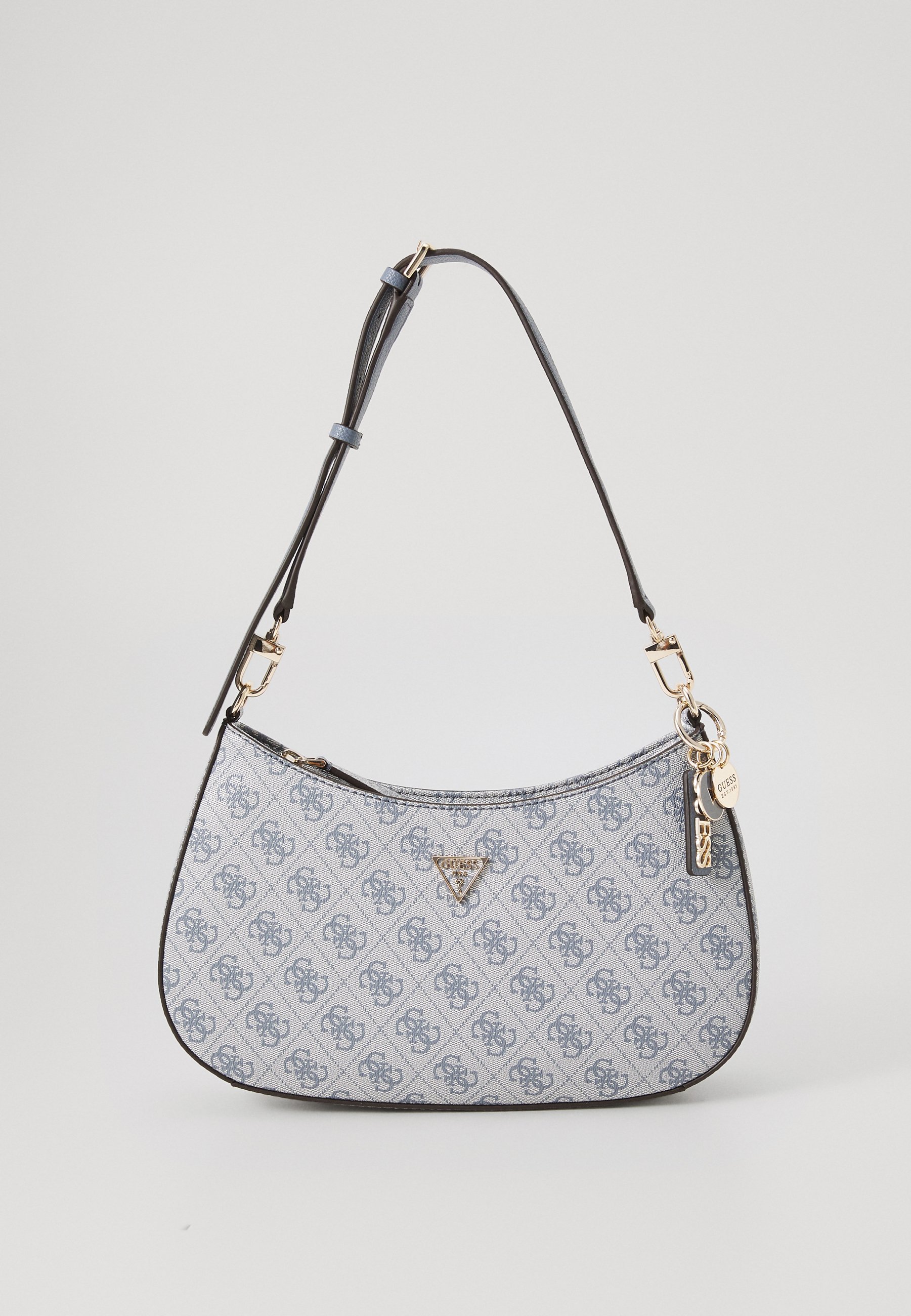 Guess NOELLE II TOP ZIP SHOULDER BAG Handbag slate logo/blue