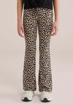 WE Fashion FLARED - Kalhoty - light brown