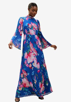 REGULAR FIT FLORAL PLEATED  - Robe longue - blue