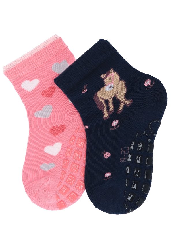 ABS DP PFERD+HERZEN - Socken - rosa