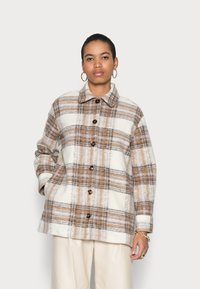 Samsøe Samsøe ROSALIE OVERSHIRT  - Casaco curto - whisper white