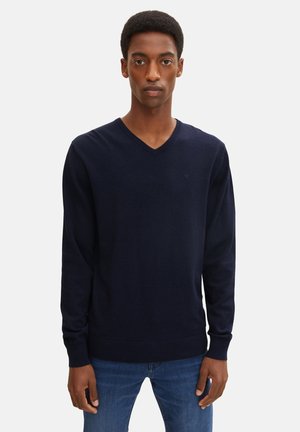 Strickpullover - navy melange