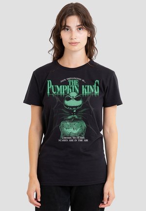 THE NIGHTMARE BEFORE CHRISTMAS THE PUMPKIN KING CHEERS TO FEARS - Print T-shirt - black