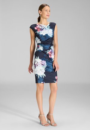 Swing Etuikleid - navy multi