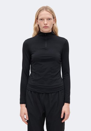 Even&Odd active by Zalando, ESSENTIAL TRAINING LONG SLEEVE RAGLAN TOP WITH 1/4 ZIP - Блуза с дълги ръкави - black