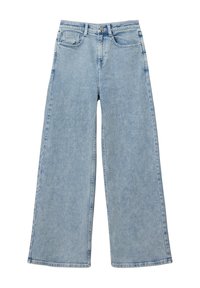 s.Oliver REGULAR FIT / SUPER HIGH RISE / WIDE LEG - Flared Jeans - blau