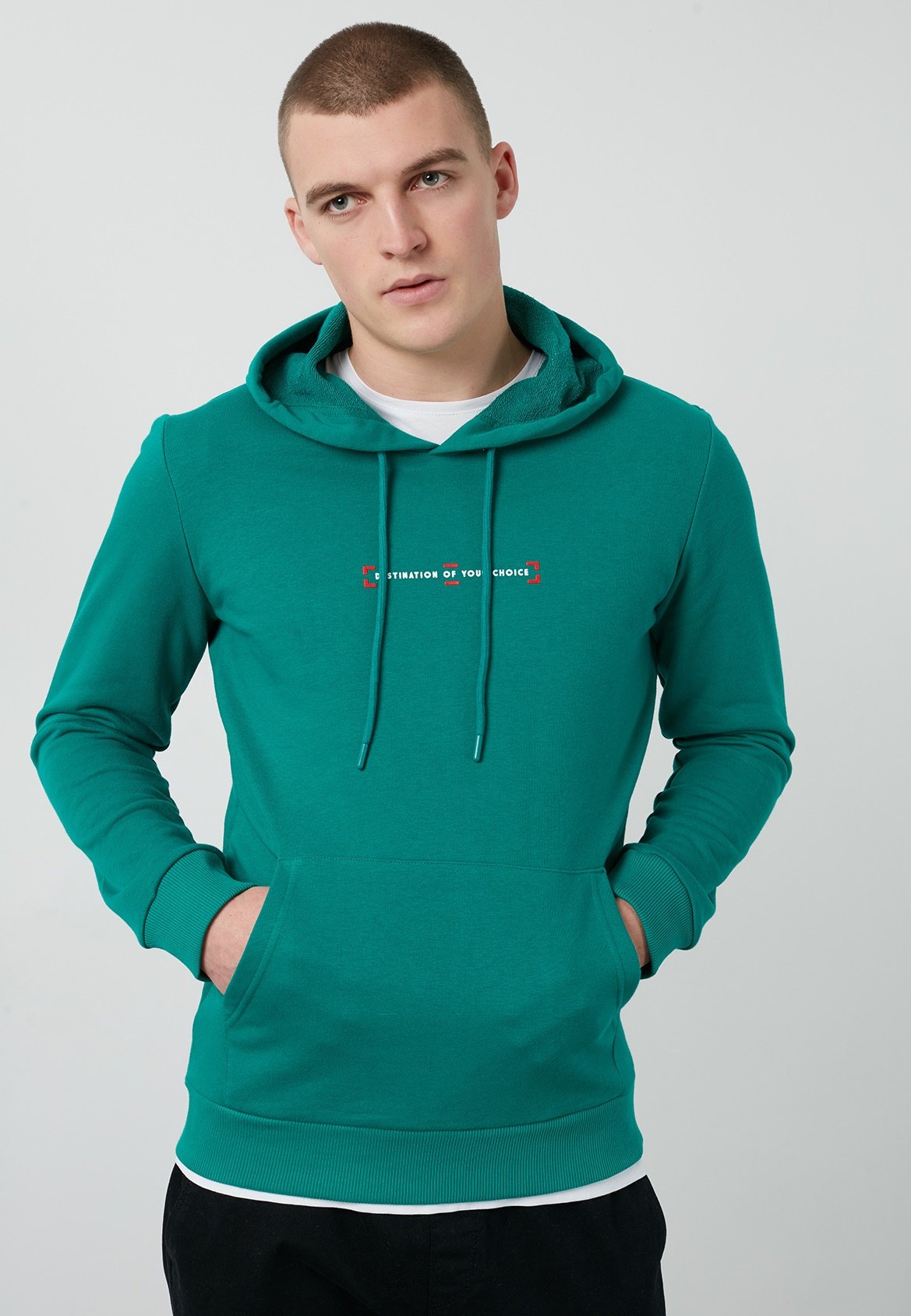 Buratti Hoodie - emerald green/dark 