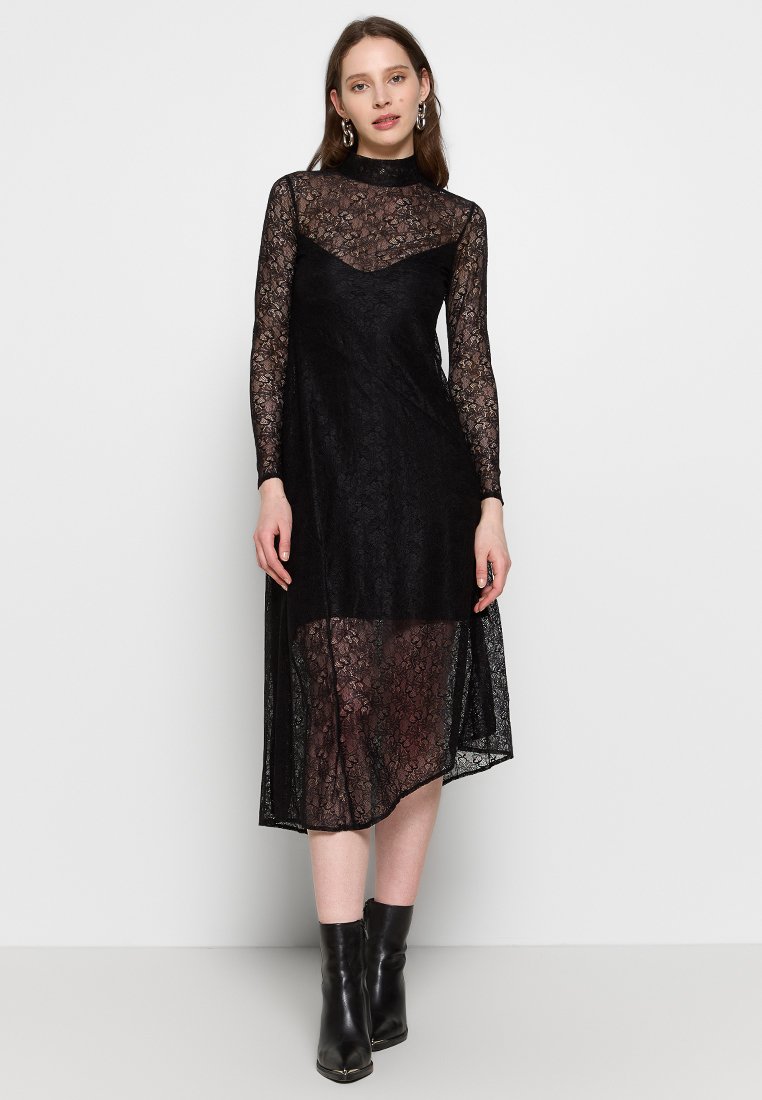 AllSaints Cocktailjurk zwart AllSaints Cocktailjurk zwart