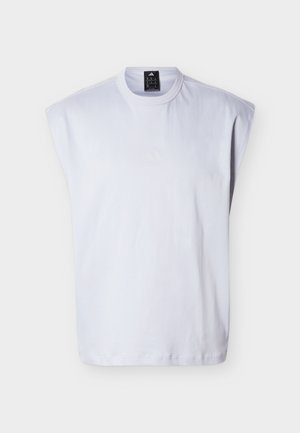 adidas Sportswear, SOFT LUX TOP - Lihtne T-särk - halo silver-coloured