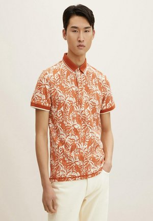 GEMUSTERTES - Polo shirt - acorn brown tropical design