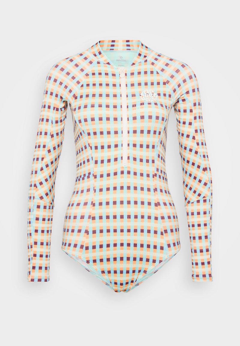 Rip Curl LOTTIE CHECK SURFSUIT - Swimsuit - blue/tangerine/blue ...