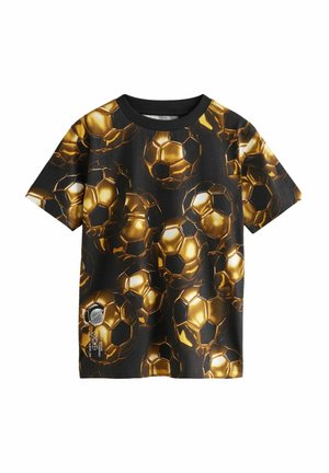 ALL OVER SHORT SLEEVE STANDARD - T-shirts print - black gold football
