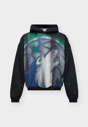 Nike Performance, MINNESOTA TIMBERWOLVES ICON - Суитшърт с качулка - black/white