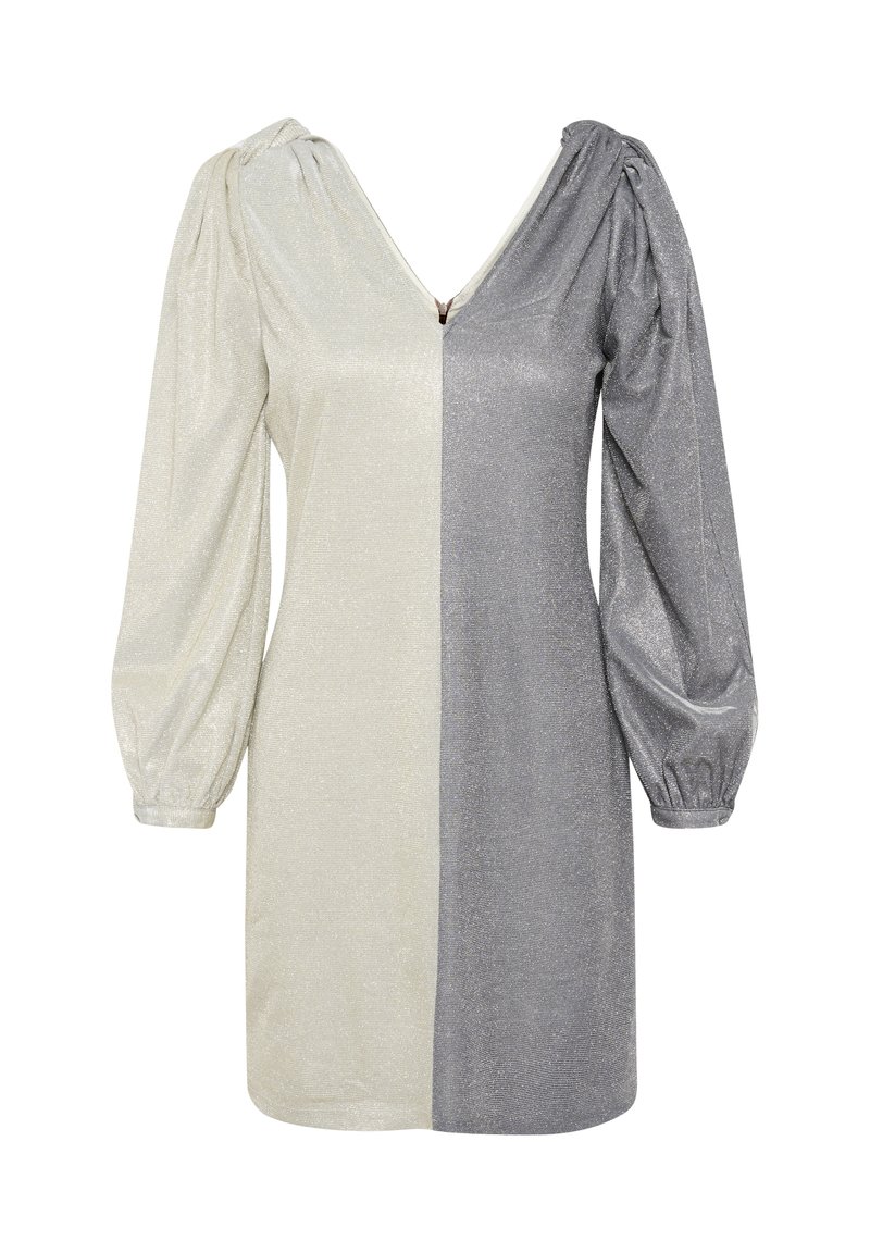 Karen by Simonsen Cocktailjurk zilverkleurig